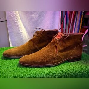 Grenson Brown Suede 2 Eyelet Chukka Boots